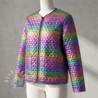 Prešívaná látka Fancy hearts multi