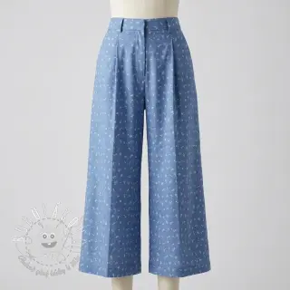 JEANS STRETCH Small retro flowers jeans
