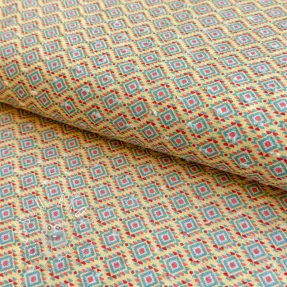 Bavlnená látka DOBBY Aztec digital print