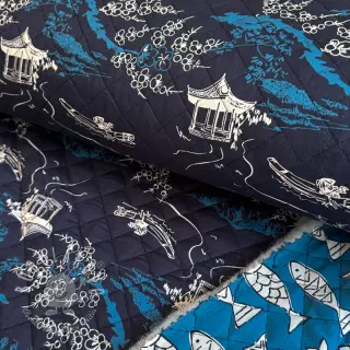 Bavlnená látka QUILT DOUBLE SIDED Square design B