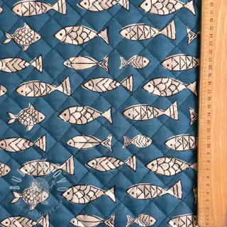 Bavlnená látka QUILT DOUBLE SIDED Square design B