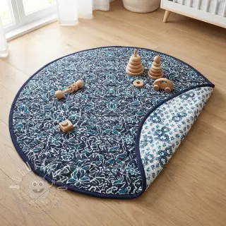 Bavlnená látka QUILT DOUBLE SIDED Square design C