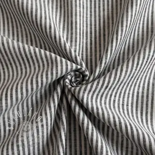 Ľan s bavlnou Stripe black