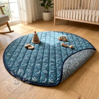 Bavlnená látka QUILT DOUBLE SIDED Stripe design A