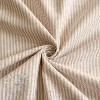 Ľan s bavlnou Stripe naturals