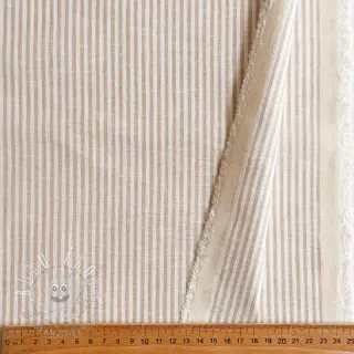 Ľan s bavlnou Stripe naturals