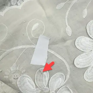 Bavlnená látka EMBROIDERY Bellagio cream II.trieda