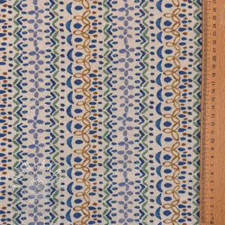 Dekoračná látka Linenlook Blue pattern digital print