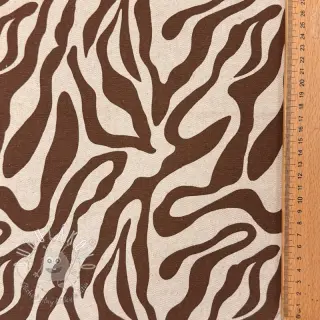 Dekoračná látka Linenlook Animal dark brown