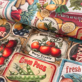 Dekoračná látka Vegetables digital print