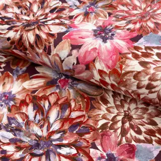 Dekoračná látka Peony orange digital print