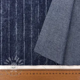 JEANS DENIM Stripe in stripe indigo