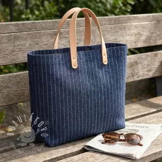 JEANS DENIM Stripe in stripe indigo