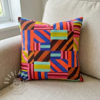 Dekoračná látka Stripes multi digital print