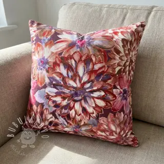 Dekoračná látka Peony orange digital print