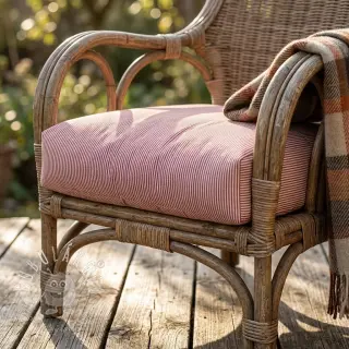 Dekoračná látka DOBBY Colored stripe burgundy