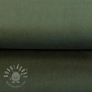 Prací kord army green