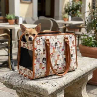 Dekoračná látka Linenlook Dog Dress Up