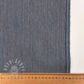 JEANS DENIM 8.5 OZ Small stripe dark blue