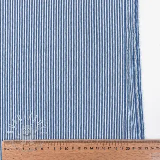 JEANS DENIM 8.5 OZ Small stripe light blue