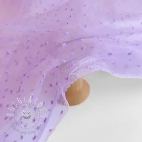 Tyl na TUTU DOTS lilac
