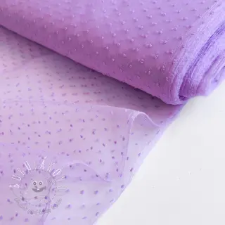 Tyl na TUTU DOTS lilac