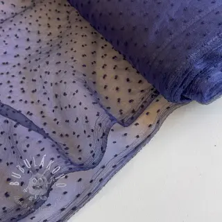 Tyl na TUTU DOTS dark blue