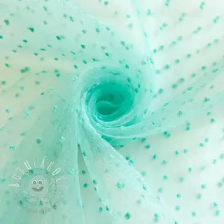 Tyl na TUTU DOTS mint