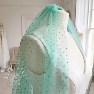 Tyl na TUTU DOTS mint