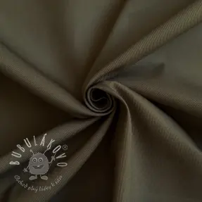 Bavlnená látka TWILL Mango olive green