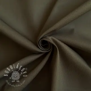 Bavlnená látka TWILL Mango olive green