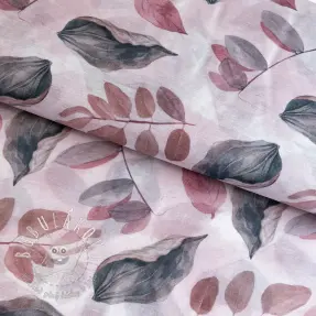 Lyocell s ľanom a hodvábom Retro Flowers design B