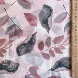 Lyocell s ľanom a hodvábom Retro Flowers design B