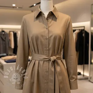 Bavlnená látka TWILL Mango sand