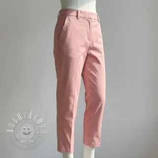 Bavlnená látka TWILL Mango olive pink