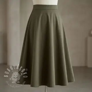 Bavlnená látka TWILL Mango olive green
