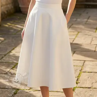 Bavlnená látka TWILL Mango off white