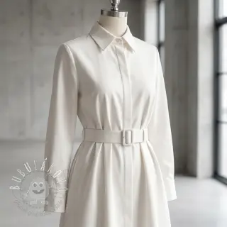 Bavlnená látka TWILL Mango off white