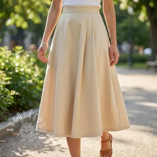 Bavlnená látka TWILL Mango pebble
