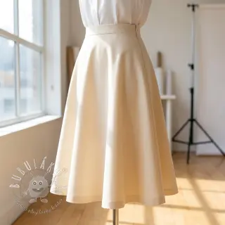 Bavlnená látka TWILL Mango ecru