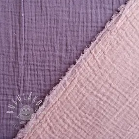 Dvojitá gázovina/mušelín DOUBLE FACE lavender