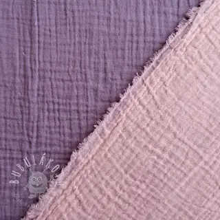 Dvojitá gázovina/mušelín DOUBLE FACE lavender