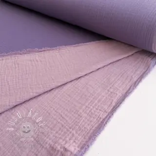 Dvojitá gázovina/mušelín DOUBLE FACE lavender