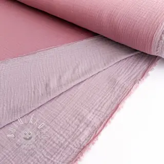 Dvojitá gázovina/mušelín DOUBLE FACE lilac