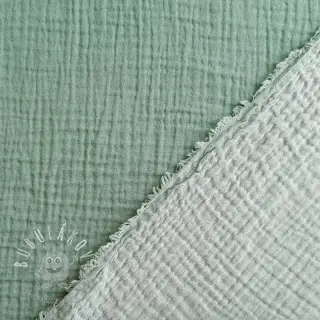 Dvojitá gázovina/mušelín DOUBLE FACE light mint