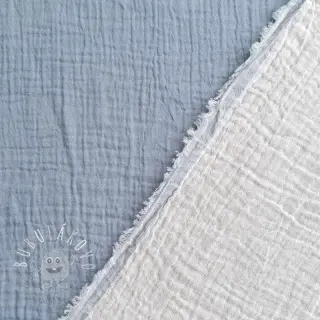Dvojitá gázovina/mušelín DOUBLE FACE light jeans