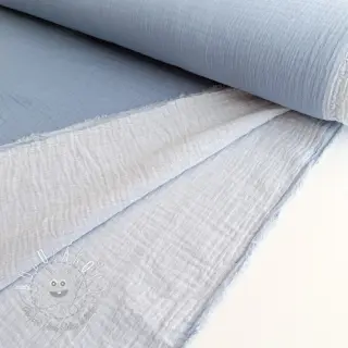 Dvojitá gázovina/mušelín DOUBLE FACE light jeans