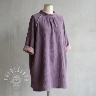 Dvojitá gázovina/mušelín DOUBLE FACE lavender