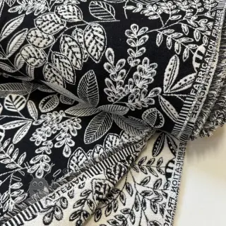 Dekoračná látka jacquard Valerian allover noir