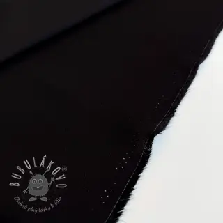 Viskóza s ľanom BUBBLY black
